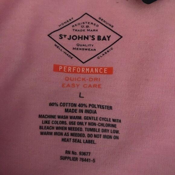 Pink Polo Shirt Size Large - Picture 3 of 3